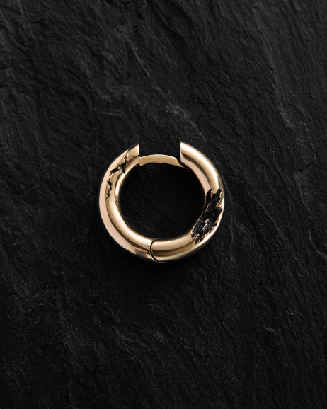 Einzelohrstecker KLETTUR (Gelbgold) 6