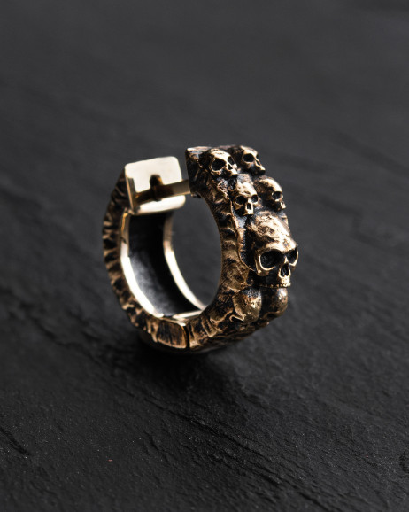 Einzelcreole DREAD (585er Gelbgold)