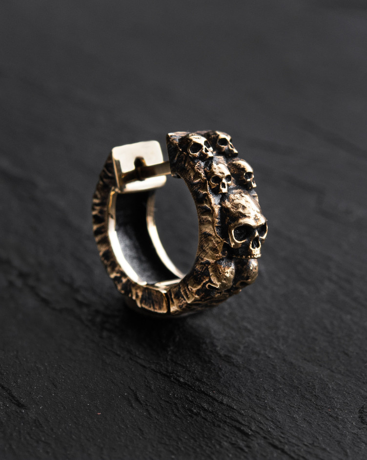 Einzelcreole DREAD (585er Gelbgold)