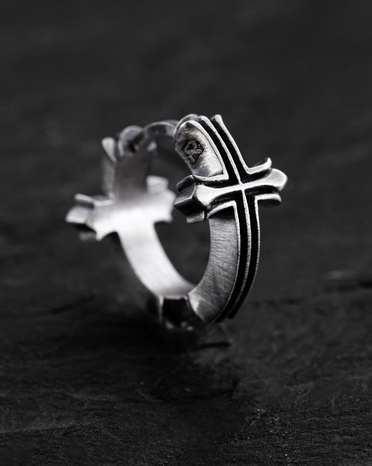 Einzelcreole VERITA in Sterlingsilber 3