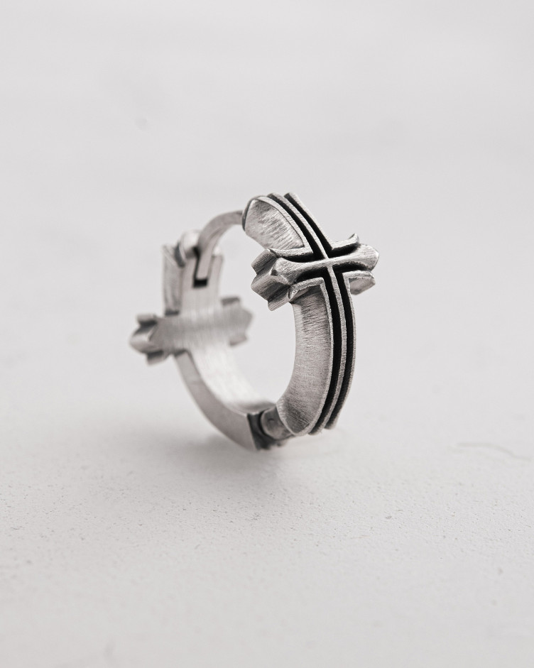 Einzelcreole VERITA in Sterlingsilber