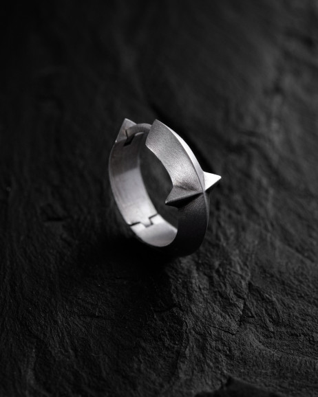 Einzelcreole AXIS in Sterlingsilber 2