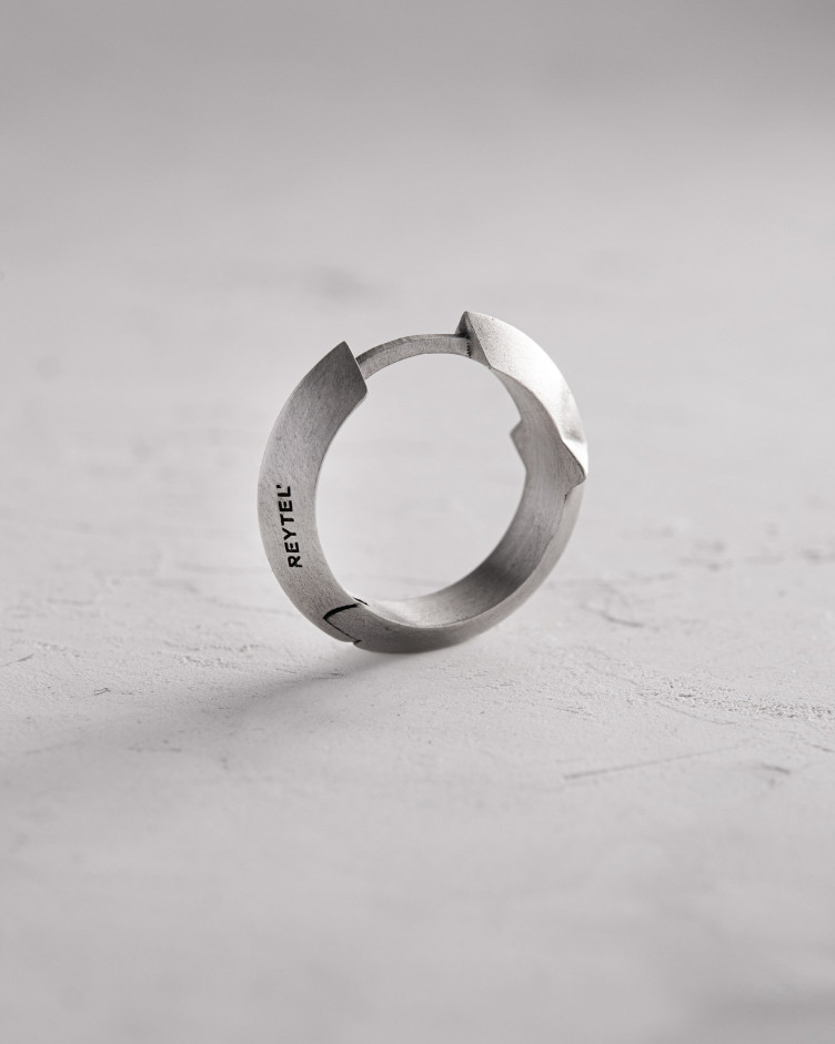 Einzelcreole AXIS in Sterlingsilber 6