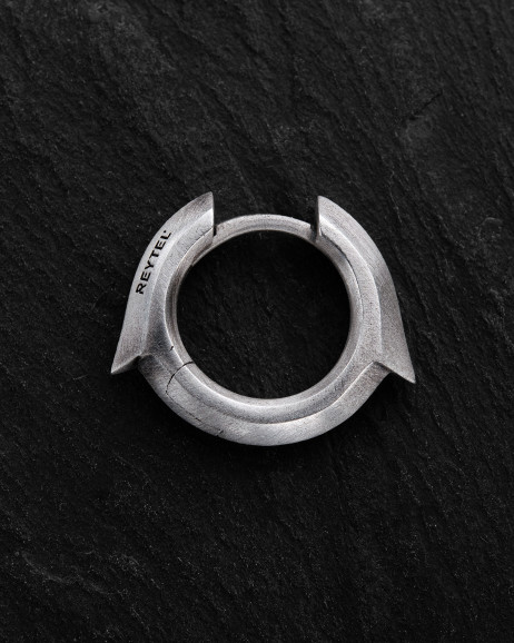 Einzelcreole IGNEO in Sterlingsilber