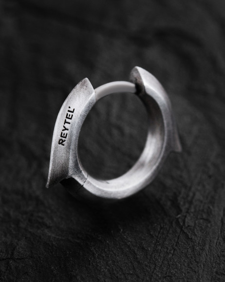 Einzelcreole IGNEO in Sterlingsilber 2