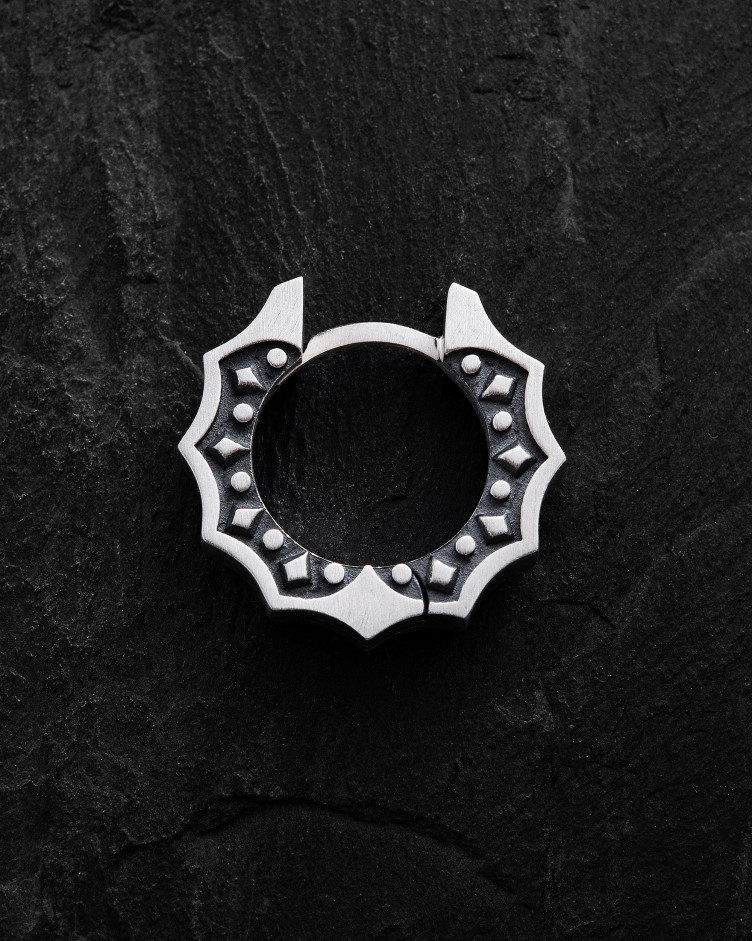 Einzelcreole CORE in Sterlingsilber 3