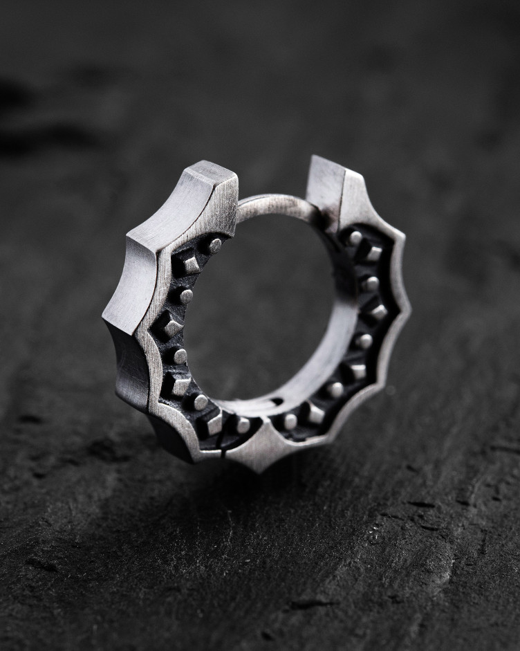 Einzelcreole CORE in Sterlingsilber