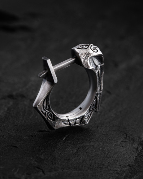 Einzelohrring PRIMAL in Sterlingsilber 4