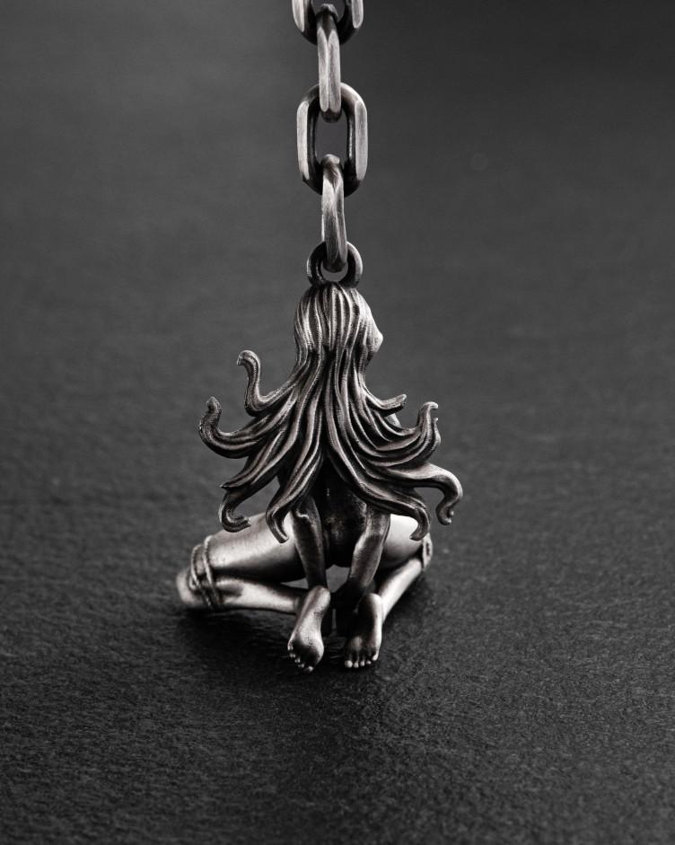 Schlüsselanhänger NAKED in Sterlingsilber 3