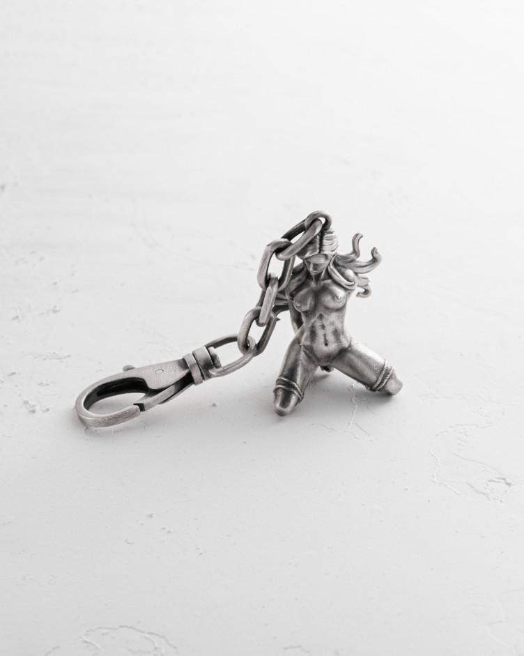 Schlüsselanhänger NAKED in Sterlingsilber 4