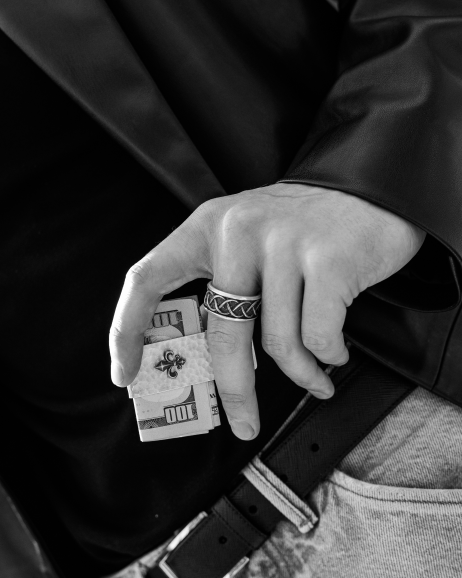 Geldklammer FLEUR DE LIS in Sterlingsilber 10