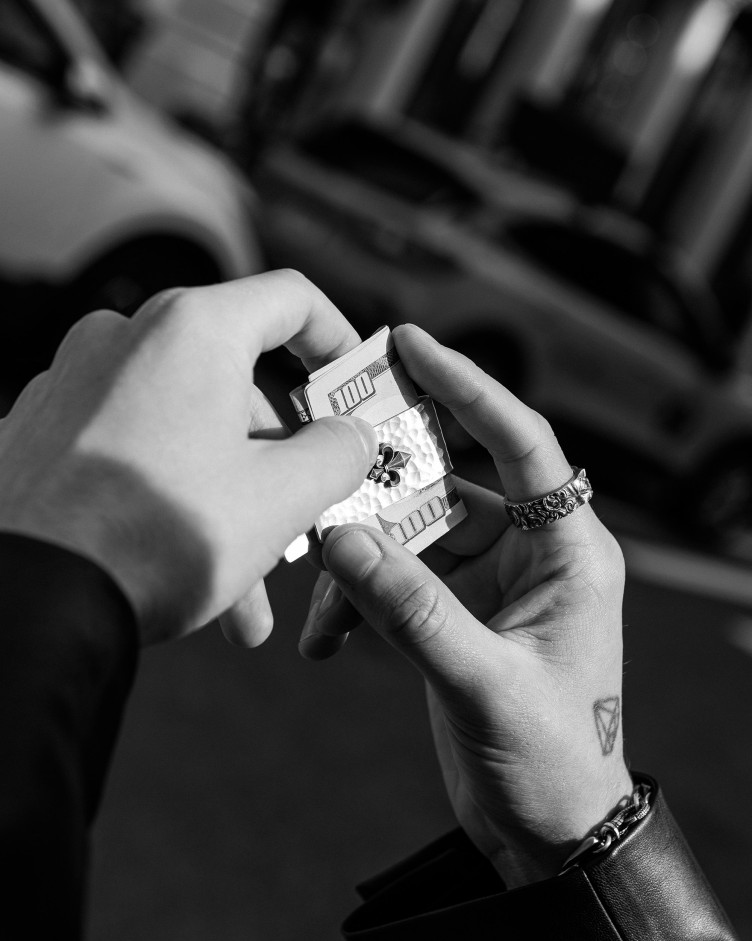 Geldklammer FLEUR DE LIS in Sterlingsilber 11