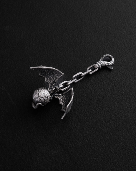 Schlüsselanhänger DRACO MUNDI in Sterlingsilber 6