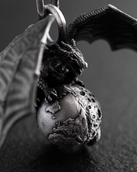 Schlüsselanhänger DRACO MUNDI in Sterlingsilber 5