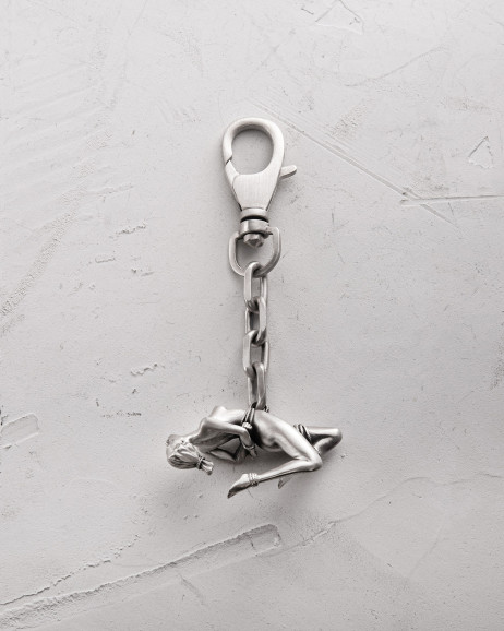 Schlüsselanhänger SHIBARI – INVERTED SUSPENSION in Sterlingsilber 4