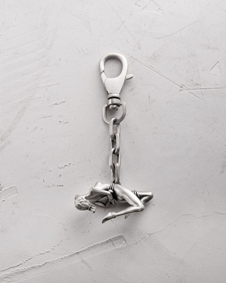 Schlüsselanhänger SHIBARI – INVERTED SUSPENSION in Sterlingsilber 4